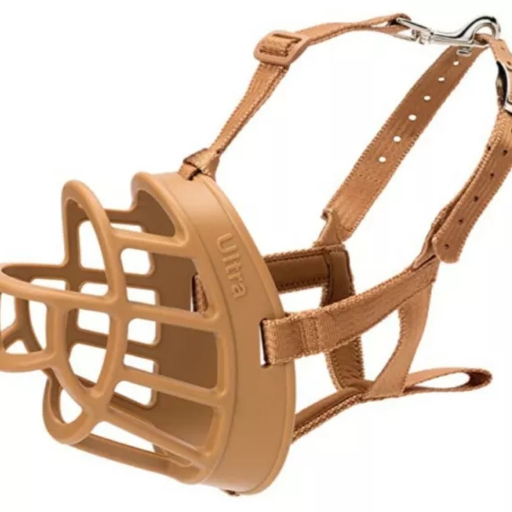 Baskerville Ultra basket Muzzle, Tan Size 6 for very large dogs